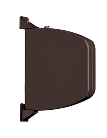 Recogedor persiana mini marron cinta 18 mm abatible 70040114