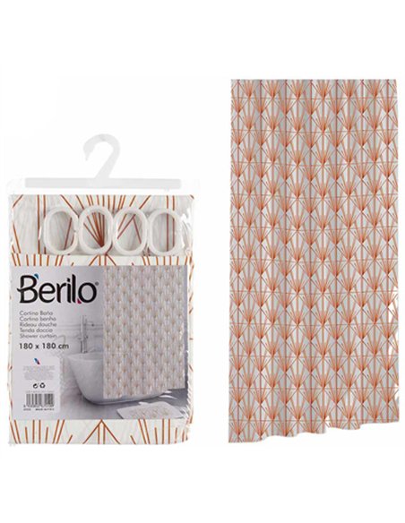 CORTINA BAÃ‘O 180x180cm ART NOVEAU 67019 BERILO