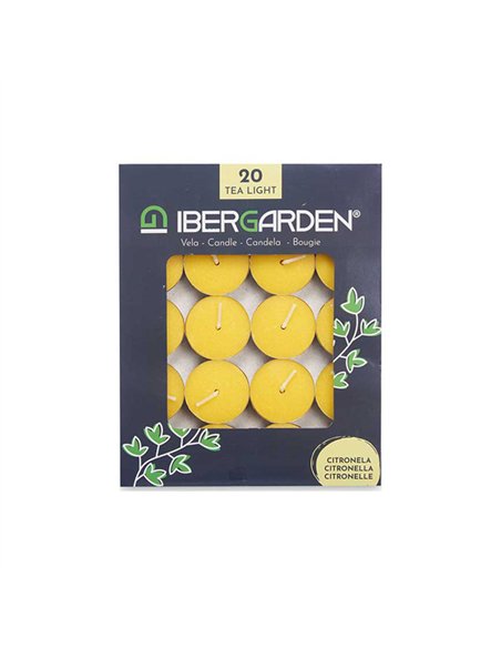 PAQ. 20 VELAS CITRONELA 3,5cm 24136/20557 IBERGARDEN