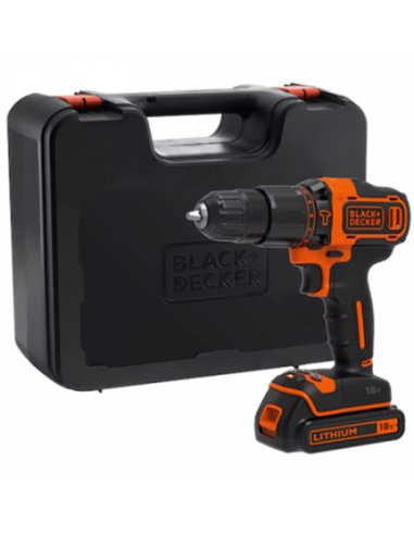 TALADRO PERCUTOR 18V BDCHD18K-QW BLACK&DECKER