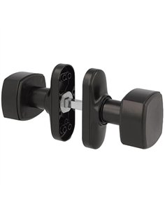 JUEGO POMO RECUPERABLE ALUMINIO NEGRO 22040 AMIG 2