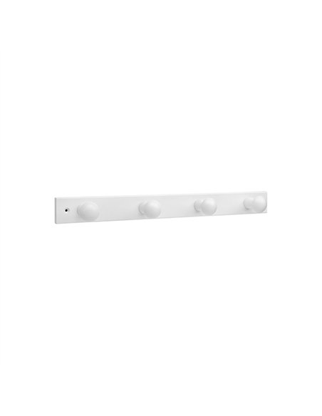PERCHA MADERA BLANCA 4 POMOS 3774-2 INOFIX
