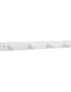 PERCHA MADERA BLANCA 4 POMOS 3774-2 INOFIX 2
