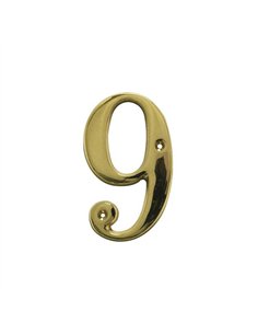 NUMERO 9 LATON 10cm 2674 AMIG