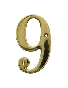 NUMERO 9 LATON 10cm 2674 AMIG 2