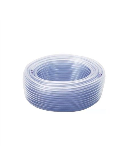 Rollo 50mt manguera cristal transparente 10x13mm