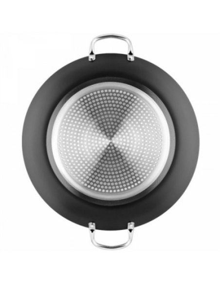 PAELLERA ALUMINIO ANTIADH 38cm VITRO E INDUCCION RESISTEN PLUS MONIX