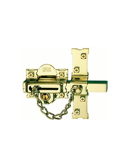 CERROJO 307L/80 DCHA. LLAVE/LLAVE BOMB. PERFIL DORADO FAC