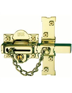 CERROJO 307L/80 DCHA. LLAVE/LLAVE BOMB. PERFIL DORADO FAC 2