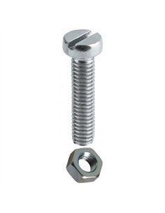 Blister 10 tornillo con tuerca 3x30mm din 84 2