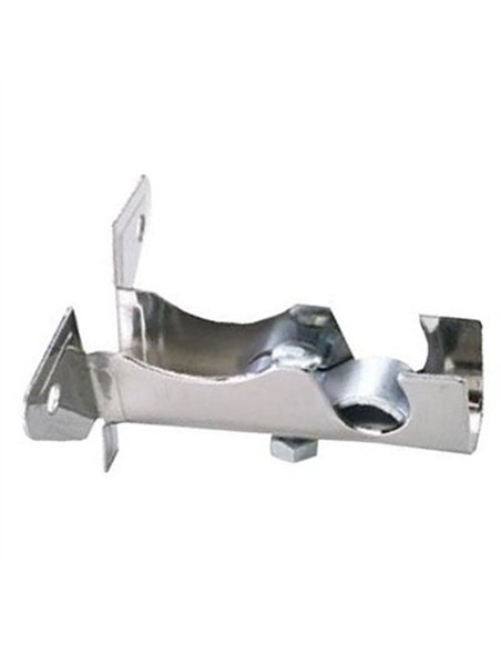 CAJA 25 SOPORTE FRENTE TUBO CROMO 12mm 73309