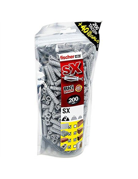 BOLSA 100+20 (regalo) TACOS SX PLUS 8x40mm FISCHER