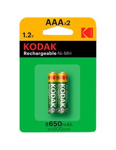 BLISTER 2 PILAS RECARGABLE LR03 650mAh Ni-MH KODAK 2