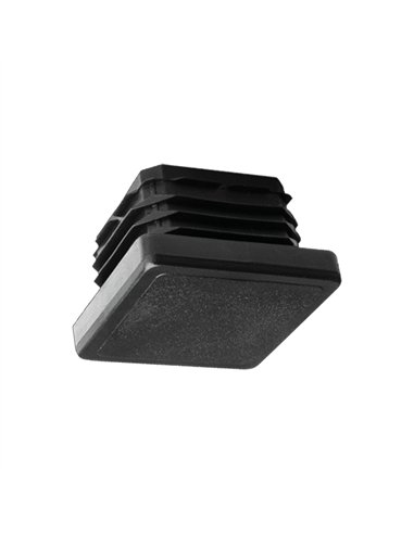 BOLSA 100 TACON CUADRADO PLASTICO NEGRO 35x35mm