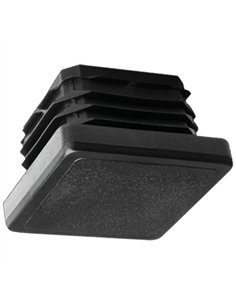 BOLSA 100 TACON CUADRADO PLASTICO NEGRO 35x35mm 2