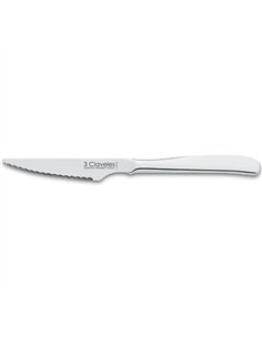 CAJA 12 CUCHILLOS CHULETERO INOX 1515C 3 CLAVELES 2