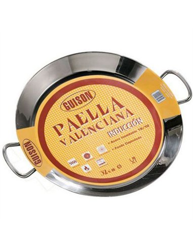 PAELLERA INOX GUISON 32cm INDUCCION 74032 GARCIMA