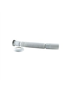 TUBO SIFON EXTENSIBLE BLANCO TUERCA METALICA 11/2X40 CIS