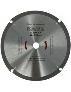 DISCO TUNGSTENO CORTE MADERA PARA RADIAL CDM-230mm 2