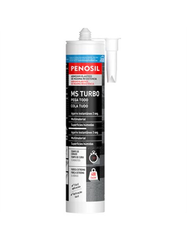 CARTUCHO SELLADOR POLIMERO HIBRIDO MS TURBO BLANCO 290ml PENOSIL