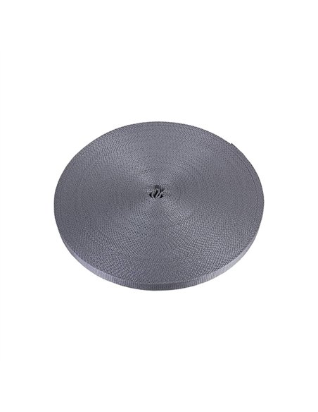 Rollo 50mt cinta persiana gris 21mm