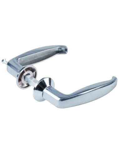 MANIVELA ALUMINIO CROMO REGULABLE 25/38mm MOD. 4101