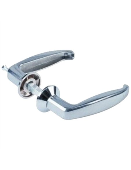 MANIVELA ALUMINIO CROMO REGULABLE 25/38mm MOD. 4101
