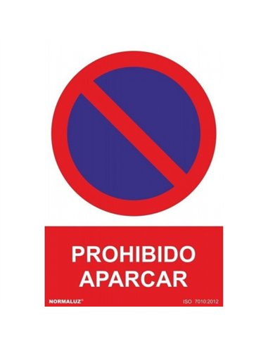 Señal prohibido aparcar 297x210mm rd40040