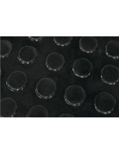 ROLLO 10x1mt PAVIMENTO GOMA 3mm CIRCULO NEGRA 122540 2