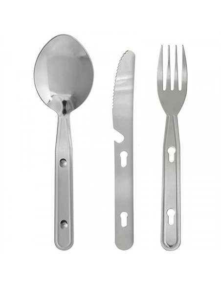 JUEGO 3 CUBIERTOS CAMPING INOX 720200 IBILI