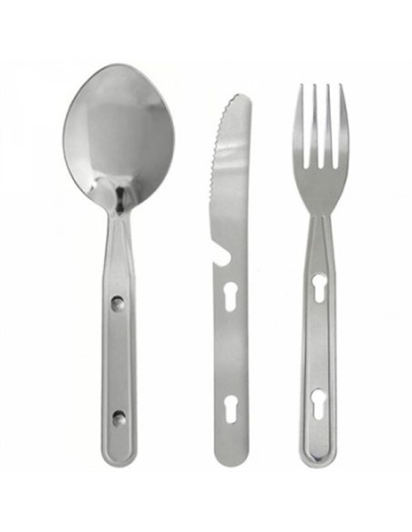 JUEGO 3 CUBIERTOS CAMPING INOX 720200 IBILI