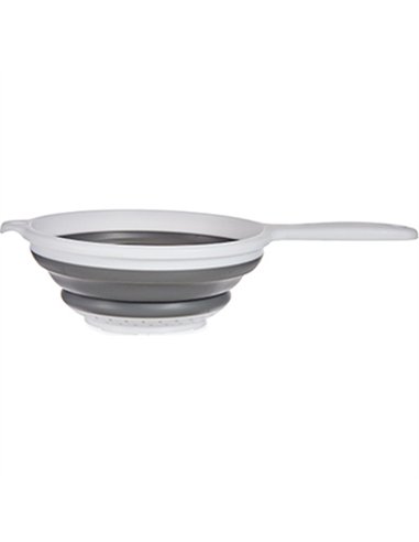 COLADOR C/MANGO PLEGABLE REDONDO SILICONA 20cm 81601 KINVARA