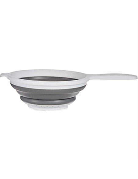 Colador c/mango plegable redondo silicona 20cm 81601 kinvara