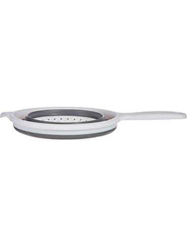 COLADOR C/MANGO PLEGABLE REDONDO SILICONA 20cm 81601 KINVARA