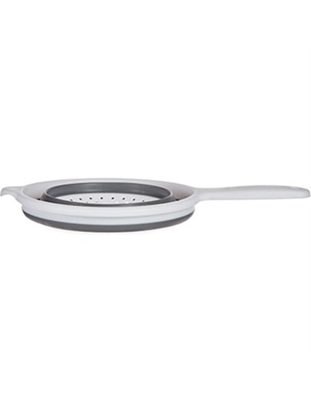 COLADOR C/MANGO PLEGABLE REDONDO SILICONA 20cm 81601 KINVARA