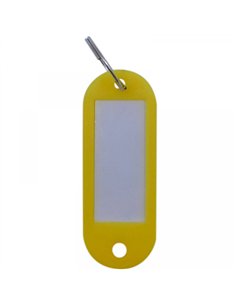 BOLSA 100 LLAVEROS TARJETEROS PLAS COLOR AMARILLO A-470