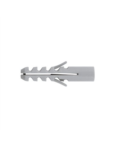 BLISTER 12 TACO PLASTICO GRIS 8mm
