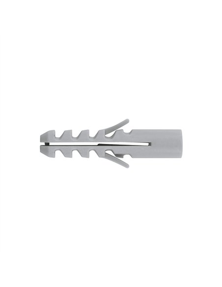 BLISTER 12 TACO PLASTICO GRIS 8mm