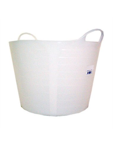 CAPAZO PLASTICO USO ALIMENTARIO BLANCO 38lt CAP42AL