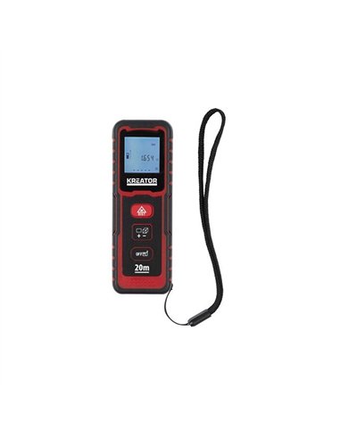 MEDIDOR LASER 20mt AREA-VOLUMEN-DISTANCIA KRT706500 KREATOR