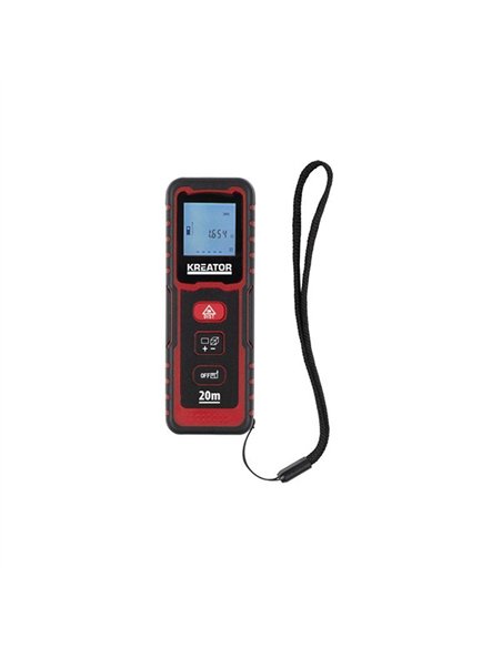 MEDIDOR LASER 20mt AREA-VOLUMEN-DISTANCIA KRT706500 KREATOR