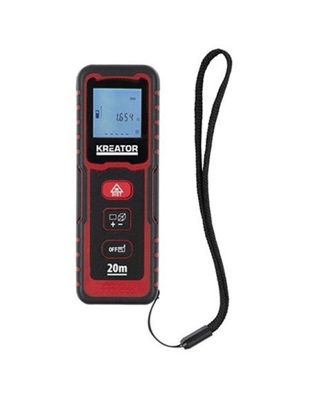 MEDIDOR LASER 20mt AREA-VOLUMEN-DISTANCIA KRT706500 KREATOR