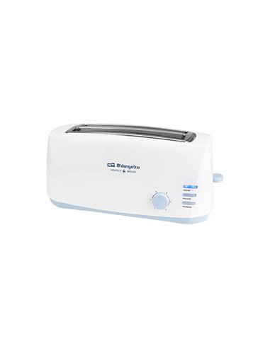 TOSTADOR PAN DOBLE REBANADA LARGA 1.400w TO-4500 ORBEGOZO