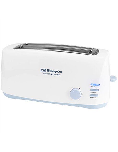 TOSTADOR PAN DOBLE REBANADA LARGA 1.400w TO-4500 ORBEGOZO