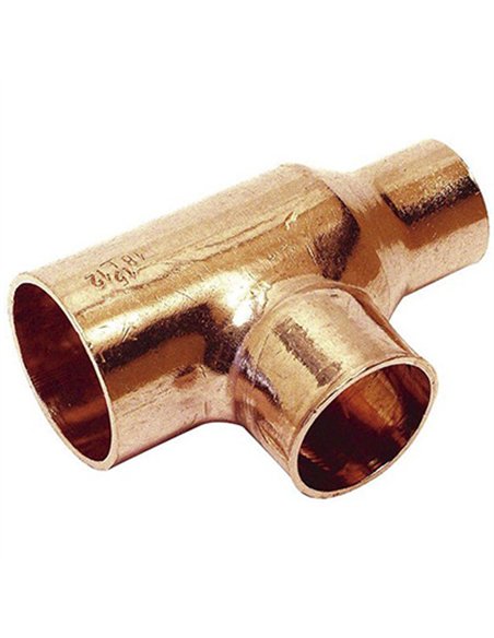 BOLSA 10 TE REDUCIDA COBRE H-H-H 130RCu 22-15-15mm CU02424