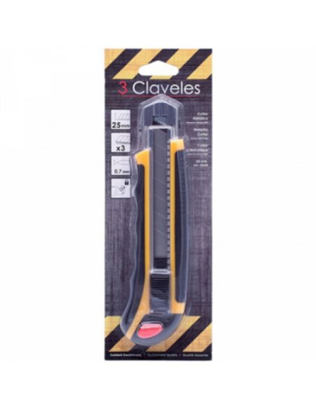 CUTTER BIMATERIAL HOJA 25mm 20cms 00208 3 CLAVELES