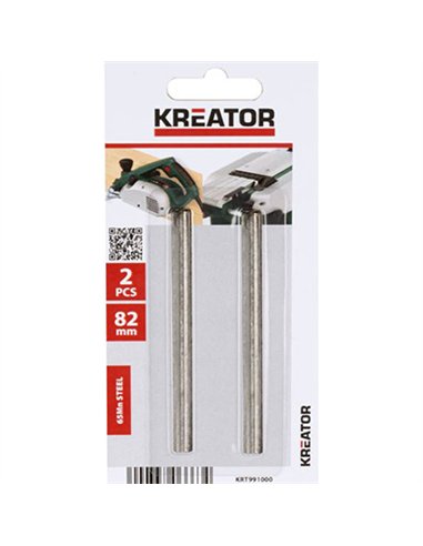 Blister 2 cuchillas 82mm cepillo electrico krt991000 kreator