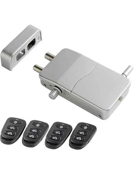CERROJO INVISIBLE CON ALARMA PLATA CI10P-AL ARREGUI