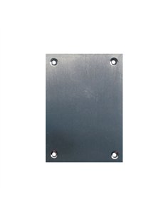 PLACA BOCALLAVE INOX SATINADO 60x110mm BLISTER