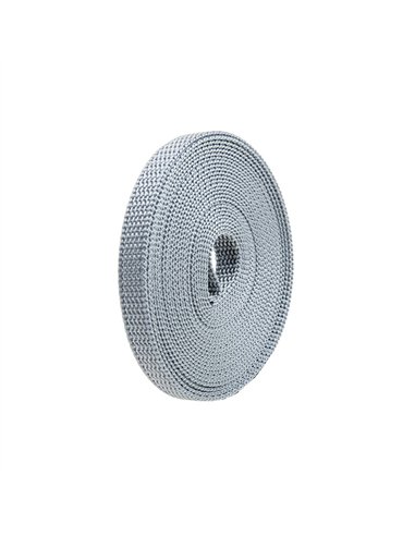 ROLLO 6mt CINTA PERSIANA GRIS 21mm